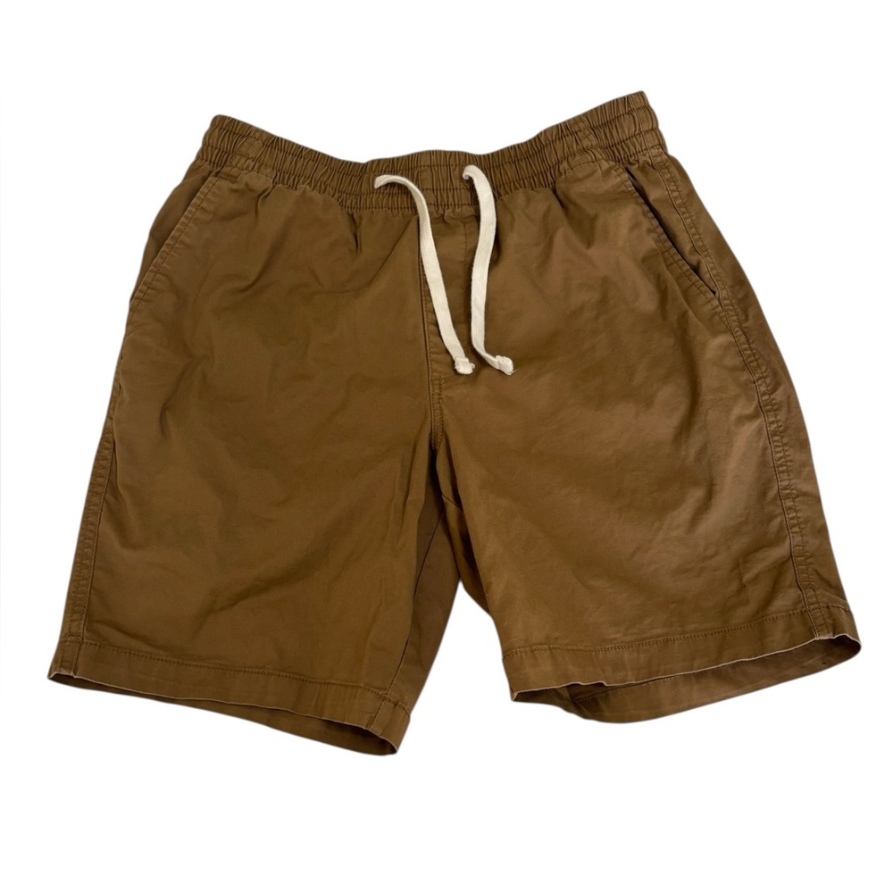 Old Navy Men's Brown Flat Front Elastic Waist Shorts